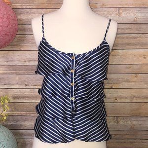 Forever 21 Ruffled Striped Camisole